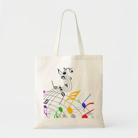 muzieknoten tote bag (Voorkant)