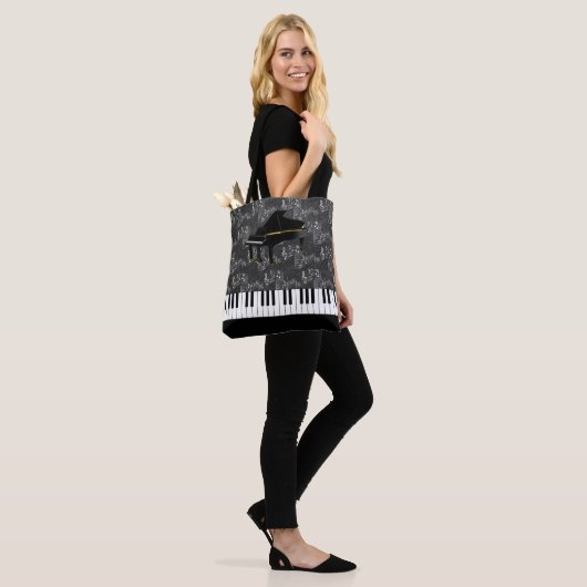 Muzieknoten Tote Bag (Op model)
