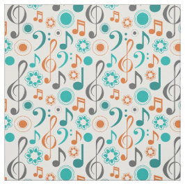 Muzieknoten Treble Bass Clef Band Orchestra Stof