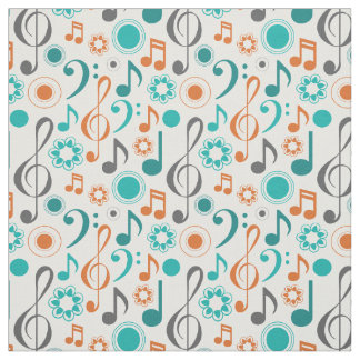 Muzieknoten Treble Bass Clef Band Orchestra Stof