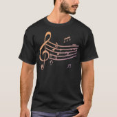 Muzieknoten Treble Clef T-shirt (Voorkant)