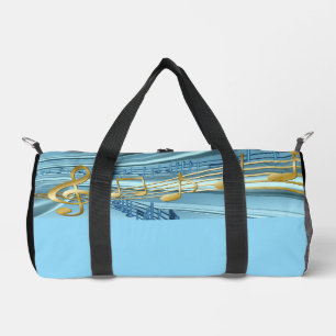 Muzieknoten van Baby Blue Plunjezak