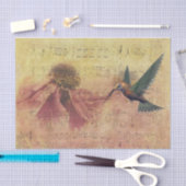 Muzieknoten van bloem en mensvogel tissuepapier (Craft)