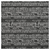 muzieknoten van grunge stof (Swatch)