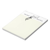 Muzieknoten van Horn Wind Musician Notitieblok (Linkerzijde)