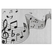 Muzieknoten van kool snijplank (Voorkant)