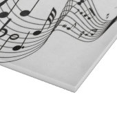 Muzieknoten van kool snijplank (Hoek)