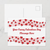 Muzieknoten van Liefde Harten Valentijnsdag Feestdagenkaart (Voorkant / Achterkant)