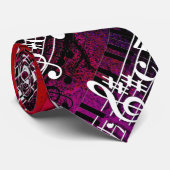 Muzieknoten van muzikanten stropdas (Opgerold)