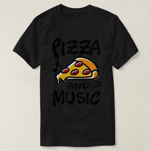 Muzieknoten van piano-muzikanten t-shirt (Design voorkant)