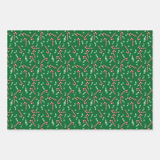 Muzieknoten van snoepsuikerriet inpakpapier vel (Voorkant 2)