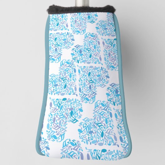 Muzieknoten Verticale strepen Golfheadcover (Draai 90)