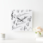 Muzieknoten Vierkante Klok (Huis)