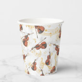 Muzieknoten Violin kerstfeestdag Papieren Bekers (Voorkant)