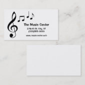 "Muzieknoten" Visitekaartjes (Voorkant / Achterkant)