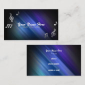 Muzieknoten Visitekaartjes (Voorkant / Achterkant)