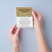 Muzieknoten, vocalistische lessen Adverteren Flyer (Hand)