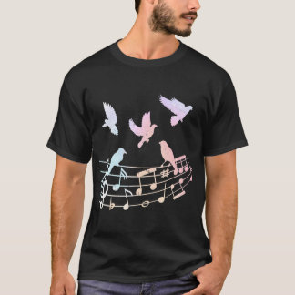 Muzieknoten Vogels T-shirt