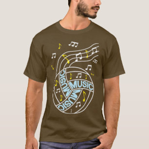Muzieknoten volleybal cadeau t-shirt