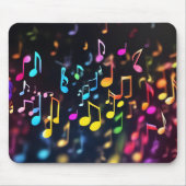 Muzieknoten voor dansen muismat (Voorkant)
