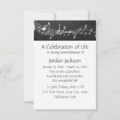 Muzieknoten voor gedenkwaardige Bedankt (Achterkant)