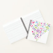 muzieknoten voor muziekkleurpatronen notitieboek (Binnen)