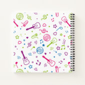 muzieknoten voor muziekkleurpatronen notitieboek (Achterkant)