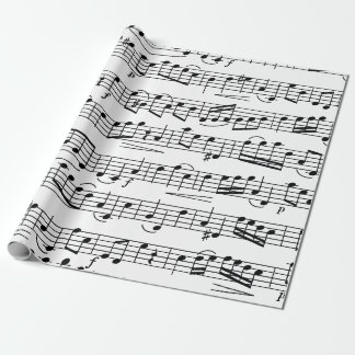 Muzieknoten voor vellen cadeaupapier