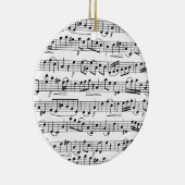 Muzieknoten voor vellen keramisch ornament (Rechts)