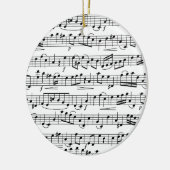 Muzieknoten voor vellen keramisch ornament (Links)