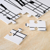 Muzieknoten voor vellen legpuzzel (Zijkant)