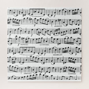 Muzieknoten voor vellen legpuzzel