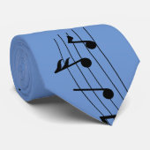 Muzieknoten voor vellen Periwinkle Stropdas (Opgerold)