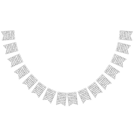 Muzieknoten voor vellen vlaggetjes (Alle)