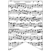 Muzieknoten voor vellen vlaggetjes (Eerste vlag)