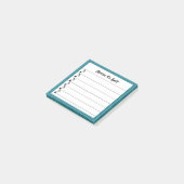 Muzieknoten voor zelfgelijnde sticky post-it® notes (Schuin)