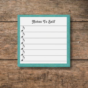 Muzieknoten voor zelfgelijnde sticky post-it® notes