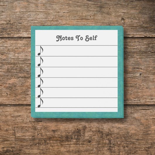Muzieknoten voor zelfgelijnde sticky post-it® notes