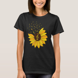 Muzieknoten voor zonnebloemen Student Leermuzieksm T-shirt