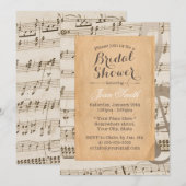  Muzieknoten Vrijgezellenfeest Kaart (Voorkant / Achterkant)