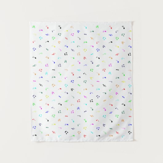 Muzieknoten Wandkleed (Voorkant)