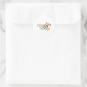 Muzieknoten zondag de beste dag Sticker (Tas)