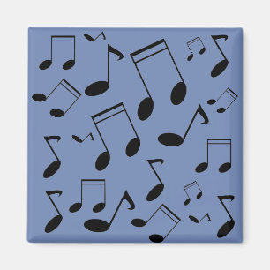 Muzieknoten zwart magneet