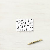 Muzieknoten zwart post-it® notes (Op bureau)