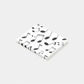 Muzieknoten zwart post-it® notes (Schuin)