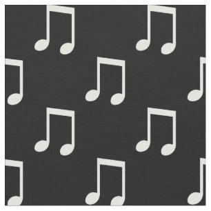 Muzieknoten Zwart Wit Muziek Thema Stof