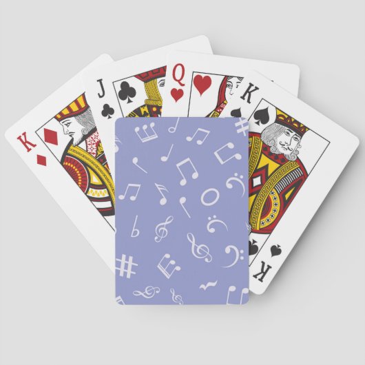 Muzieknotenpatroon Pokerkaarten (Achterkant)