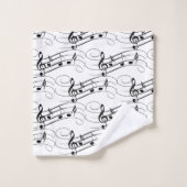 Muzieknotenstroom Bad Handdoek (Wasdoekje)