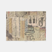 Muzieknotitiatiepatroon Muziek Theme Fleece Blanke (Voorkant (Horizontaal))