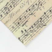 Muzieknotitiatiepatroon Muziek Theme Fleece Blanke Deken (Hoek)